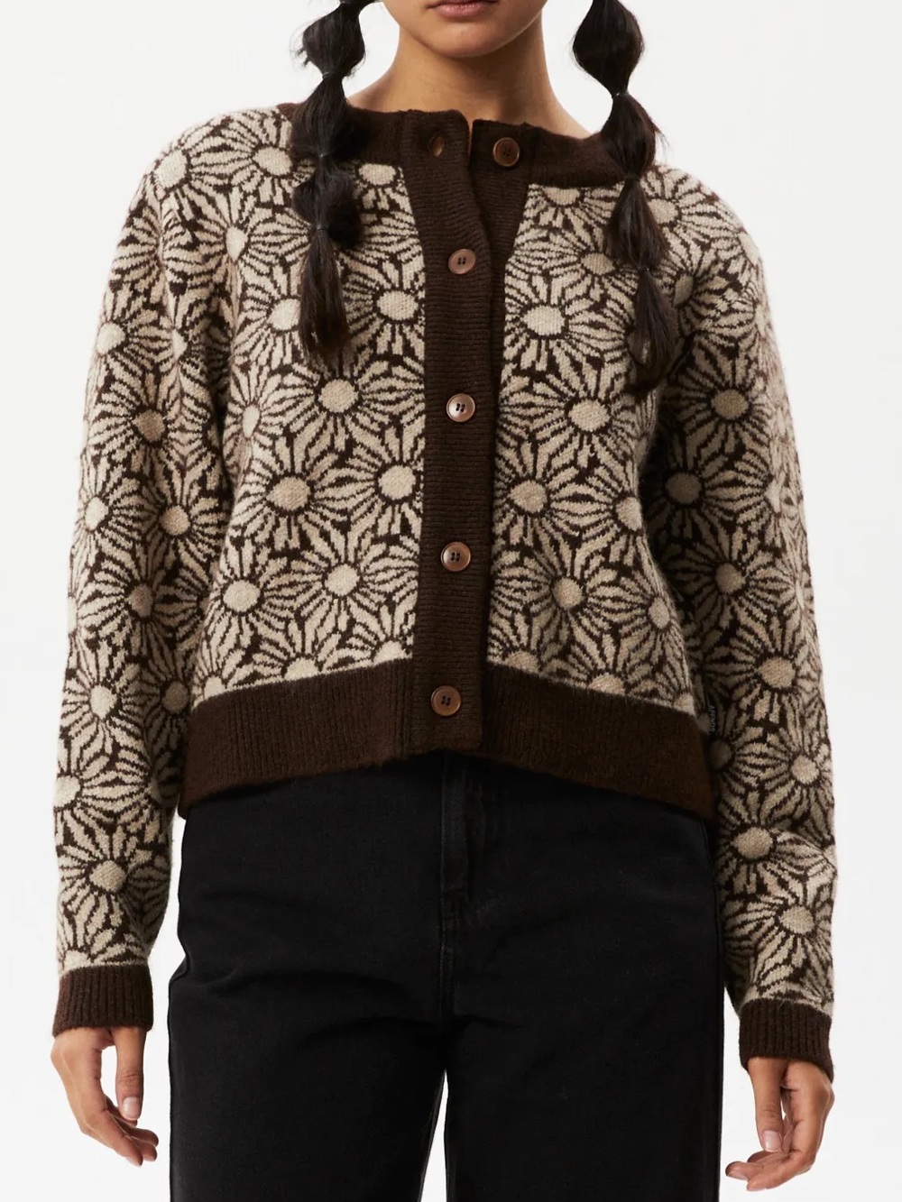 Afends Floral Knitted Cardigan